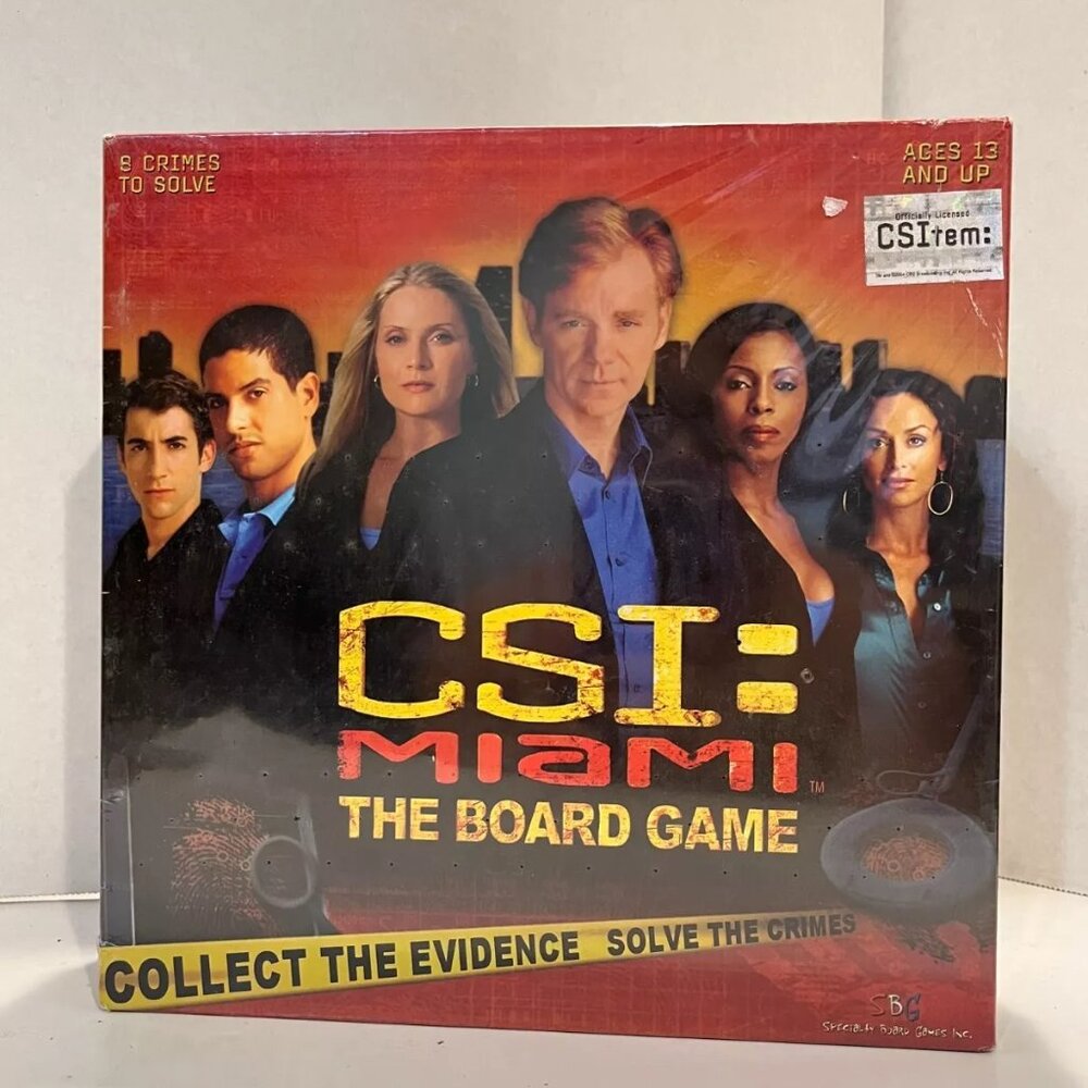 CSI Miami The Board Game #03110 Solve Cases, SBG Games New Sealed
